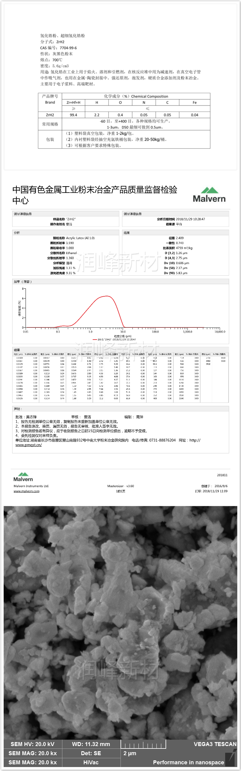 株洲潤(rùn)峰新材料有限公司,株洲稀有金屬生產(chǎn)公司,金屬粉末,鈦粉,鋯粉